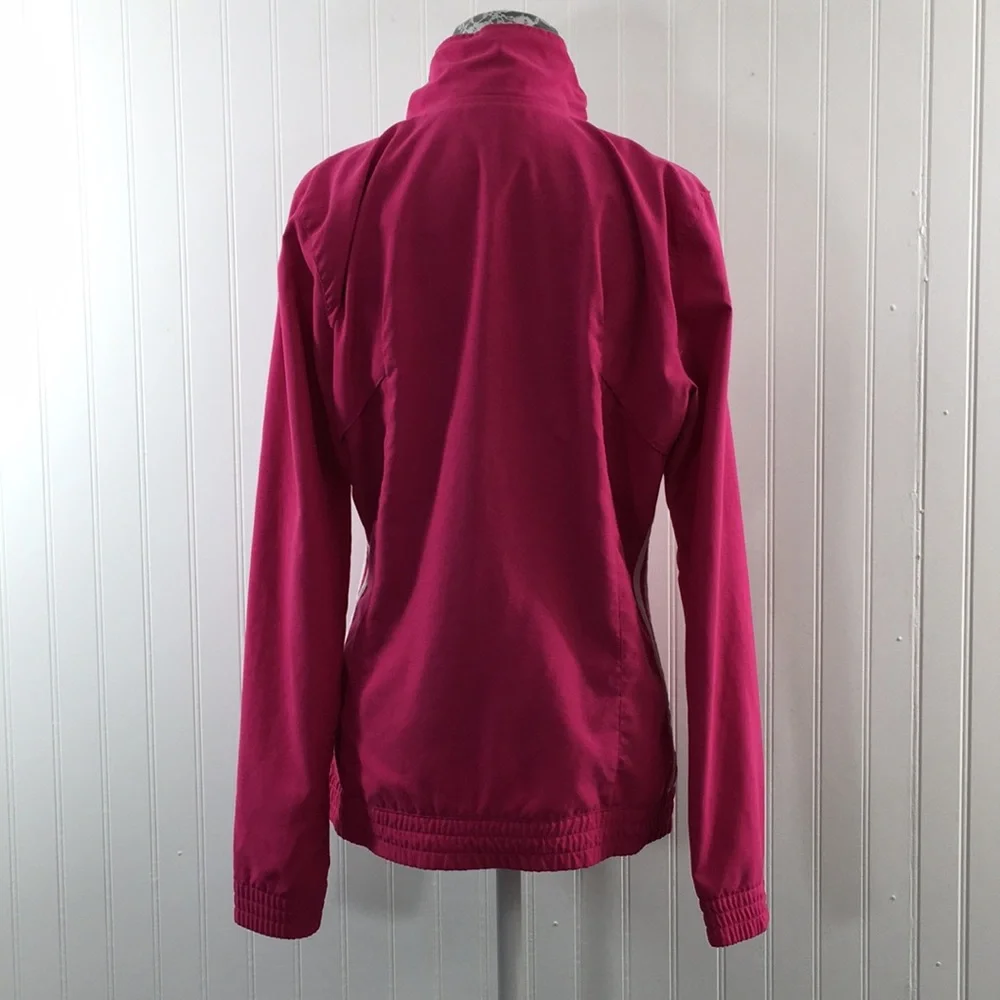 Adidas Pink Track Jacket Full Zip Jogging Training - Picture 4 of 11